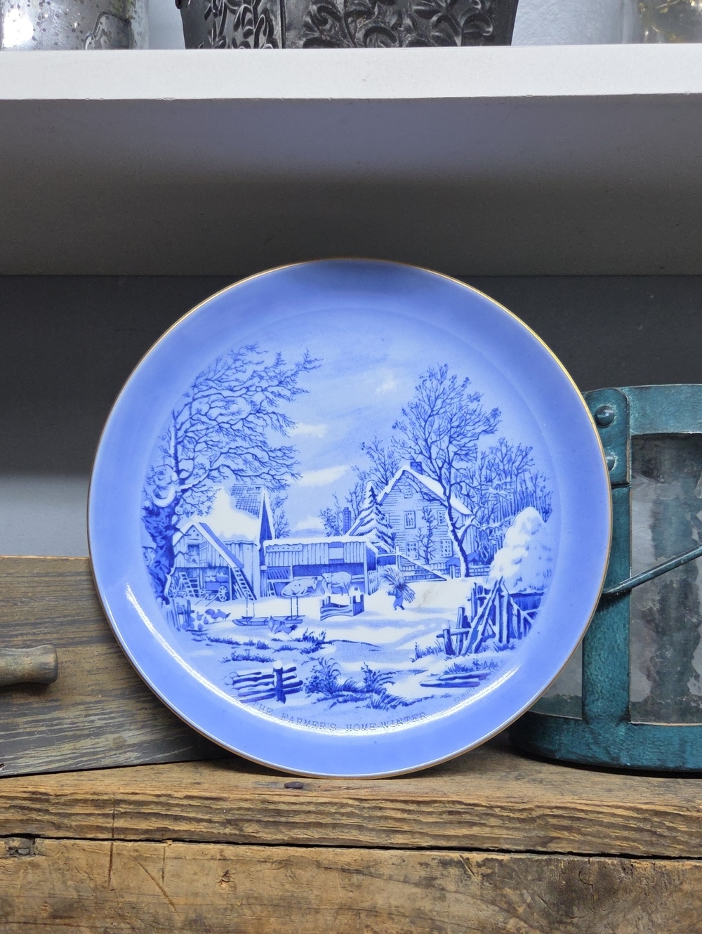 Vintage Currier & Ives Decorative Plate
